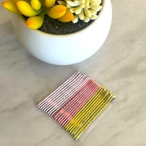 Pink and Yellow Small Hair Clips